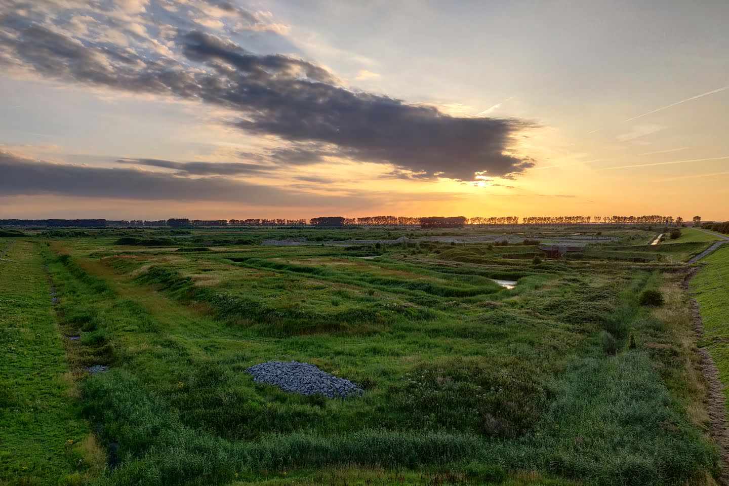 Zicht op doelpolder Noord