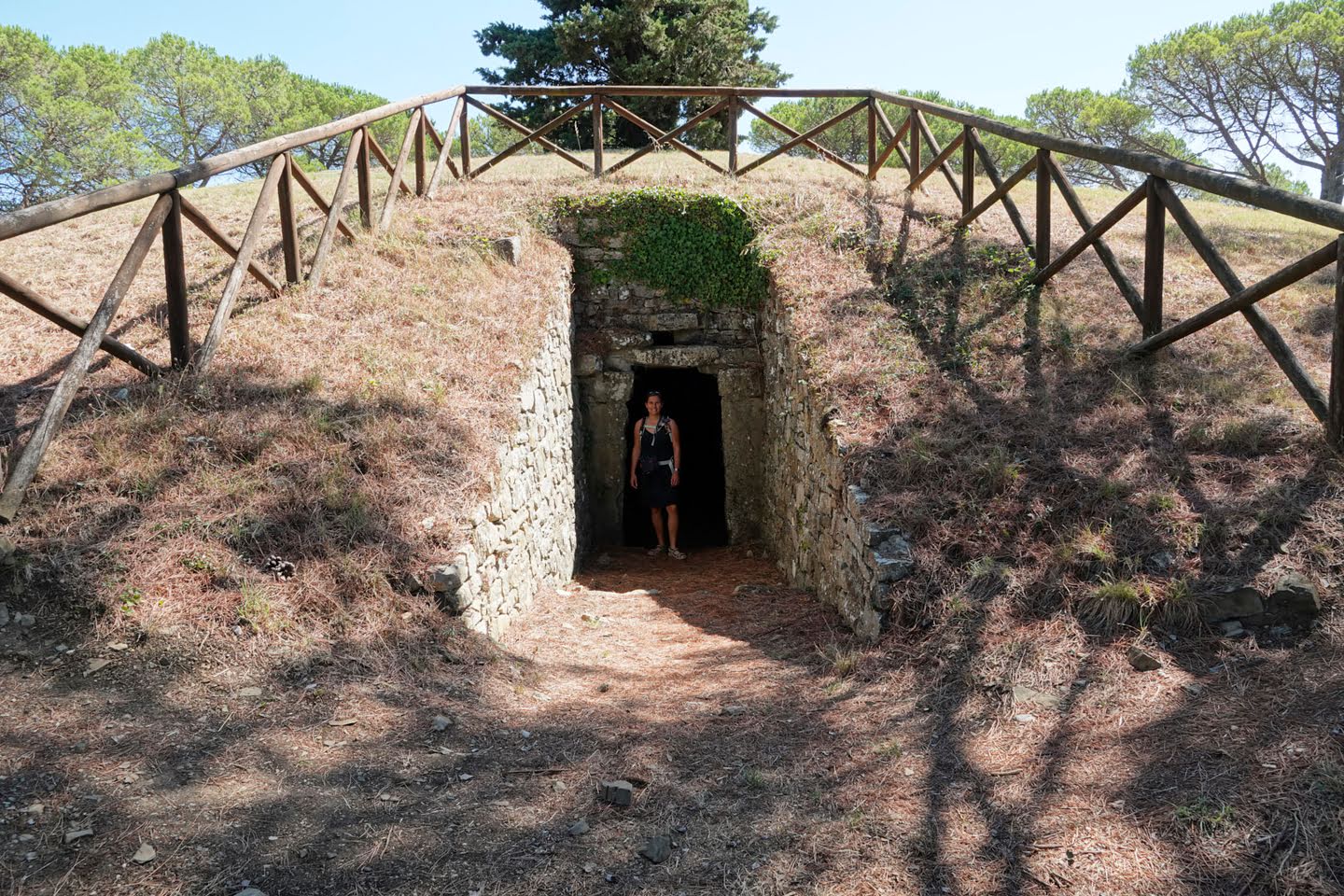 Etruskische graftombe in Castellina