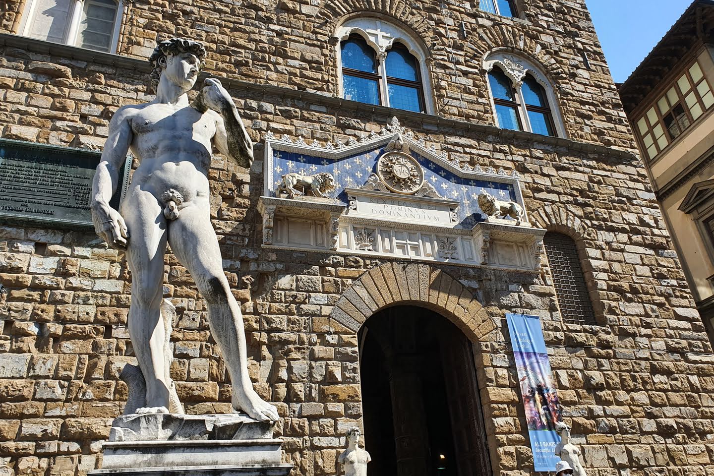 David van Michelangelo bij het Palazzo Vecchio