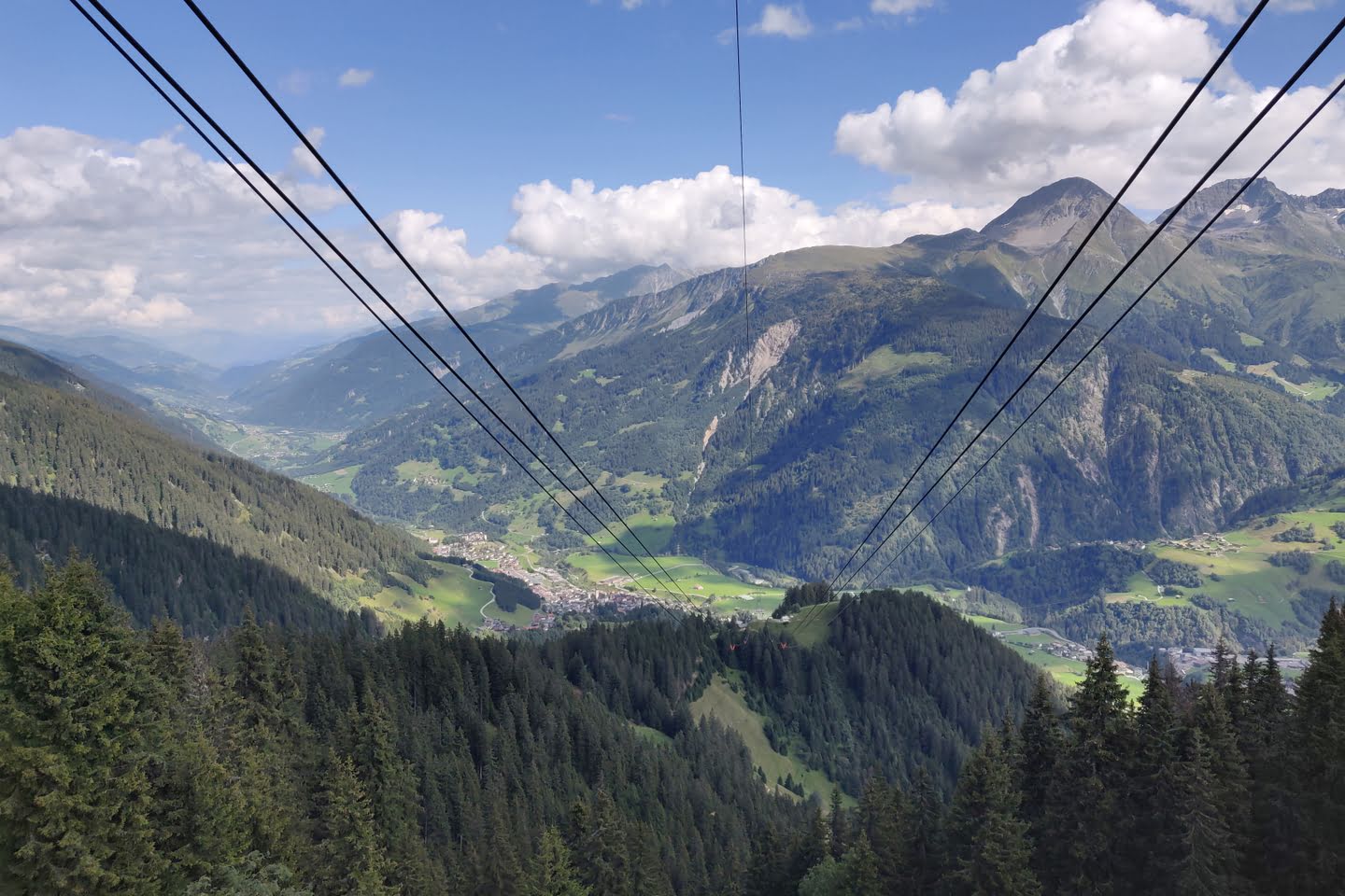 Eén van de vele kabelbanen in Zwitserland